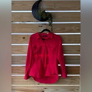 Apt. 9 Women's Red Button-Up Top